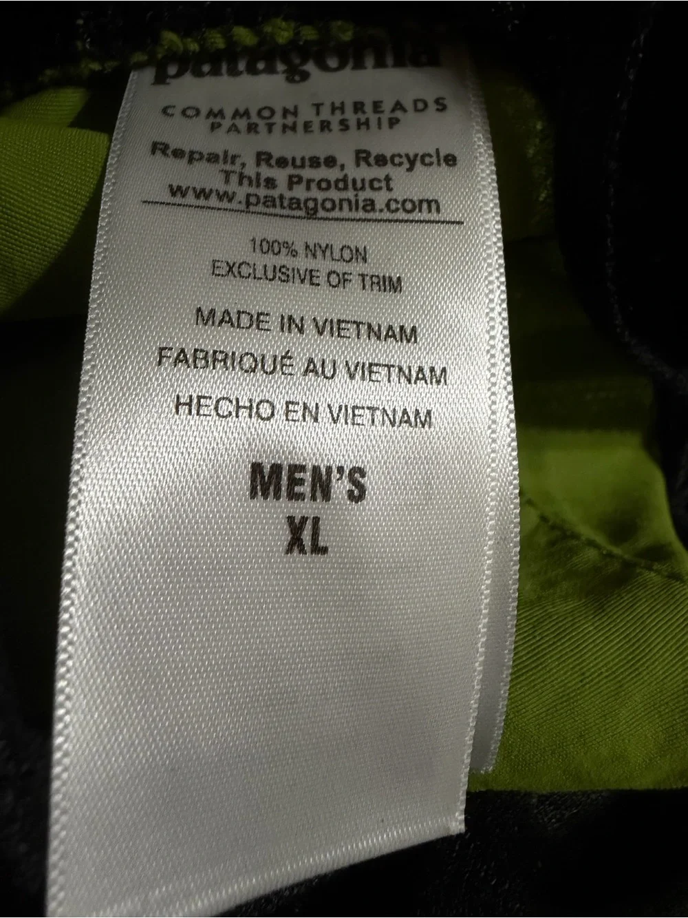 Men xl Patagonia baggies short for water or land use